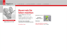 Tablet Screenshot of bau-form.de